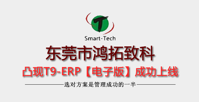 东莞市鸿拓致科凸现电子ERP上线